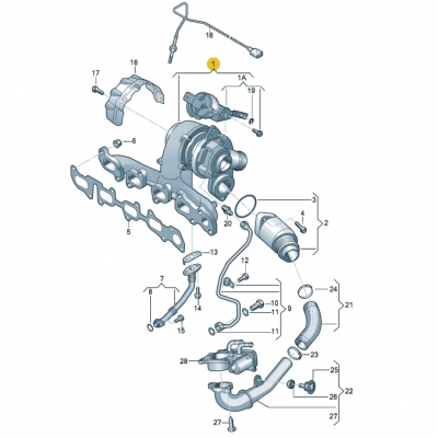 Турбина TE Audi 2,00 TDI CSUA, CSUB