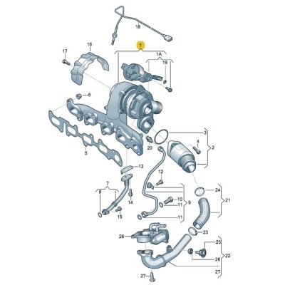 Турбина TE BV43 Audi 2,00 TDI CNHA, CNHC